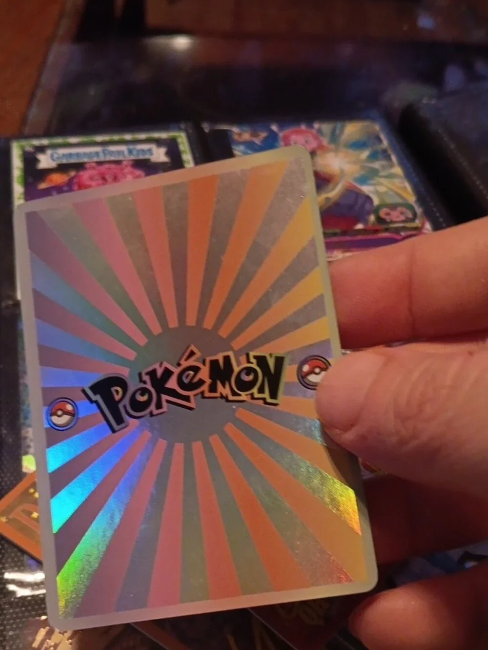 Pokemon Flareon Holographic Card - Orange & Black Accents